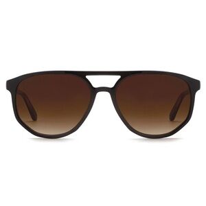 KREWE Black Frame Brown Gradient Lens Sunglasses